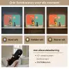 Retro - Jongen - Hond - Rood - Groen Light Box met batterij (Wandlamp) middel -USP_lichtkleurNL