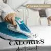 Kerst quote - Winter - Christmas calories - Wit Wandkleed katoen klein -sfeer9