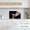 Giraffe - Dieren - Zwart - Portret - Dieren keuken achterwand spatscherm klein -sfeer4_FR