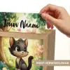 Kat - Vlinder - Bloemen Light Box met kabel (Kinderlampje) klein -USP_websiteprintNL