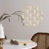 Motief - Beige - Linnen Wandcirkel behangsticker klein 186 -sfeer3