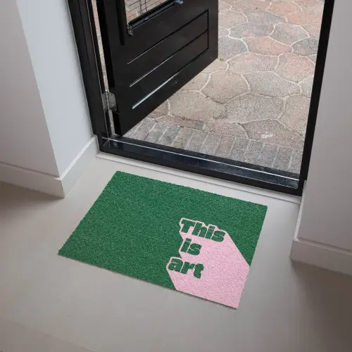 This is art - Schaduw - Roze Deurmat klein -sfeer5