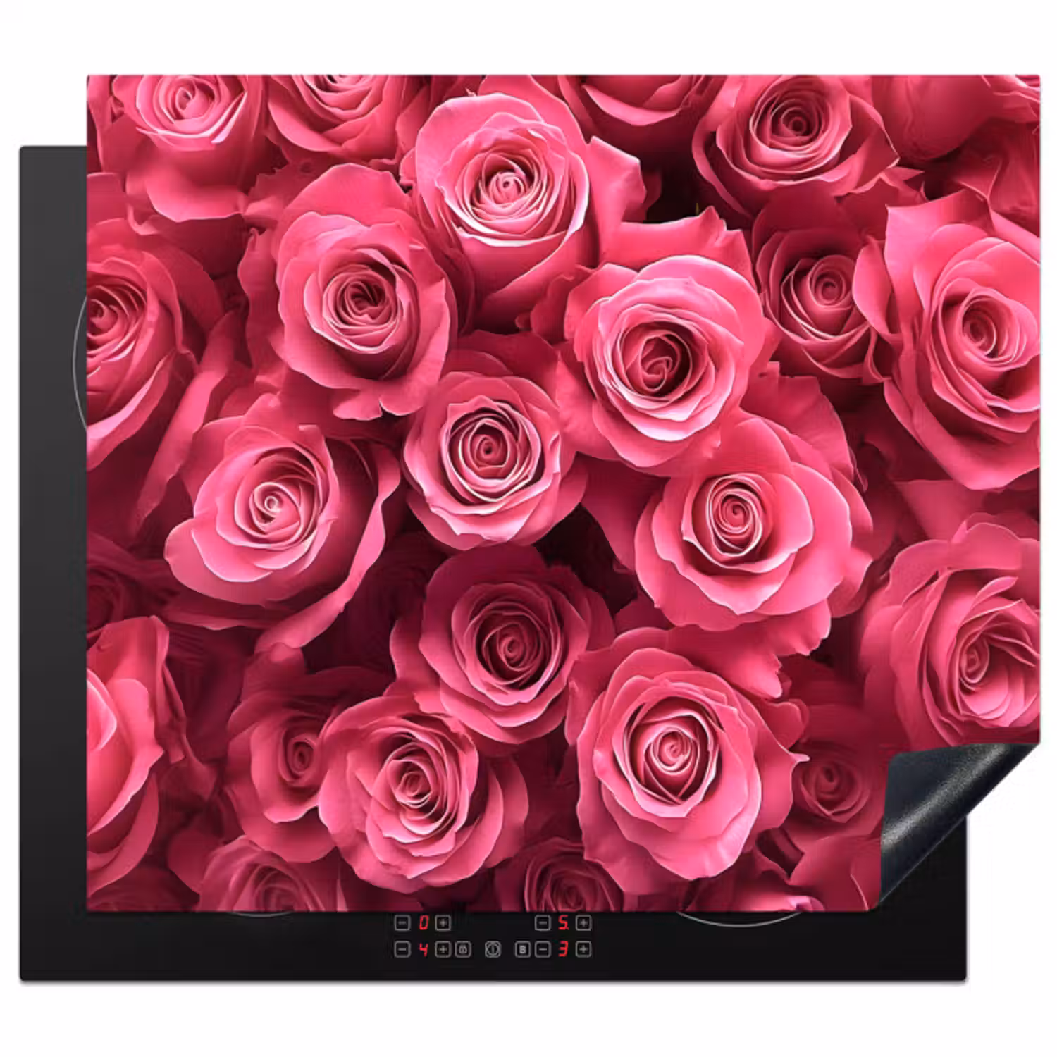 Inductie beschermer - Rozen - Pink - Bloem