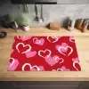 Patroon - Hartjes - Roze - Valentijn Inductie beschermer vinyl 3mm klein -sfeer5
