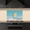 Glas - ijsblokjes - Citroen keuken achterwand spatscherm klein -sfeer1