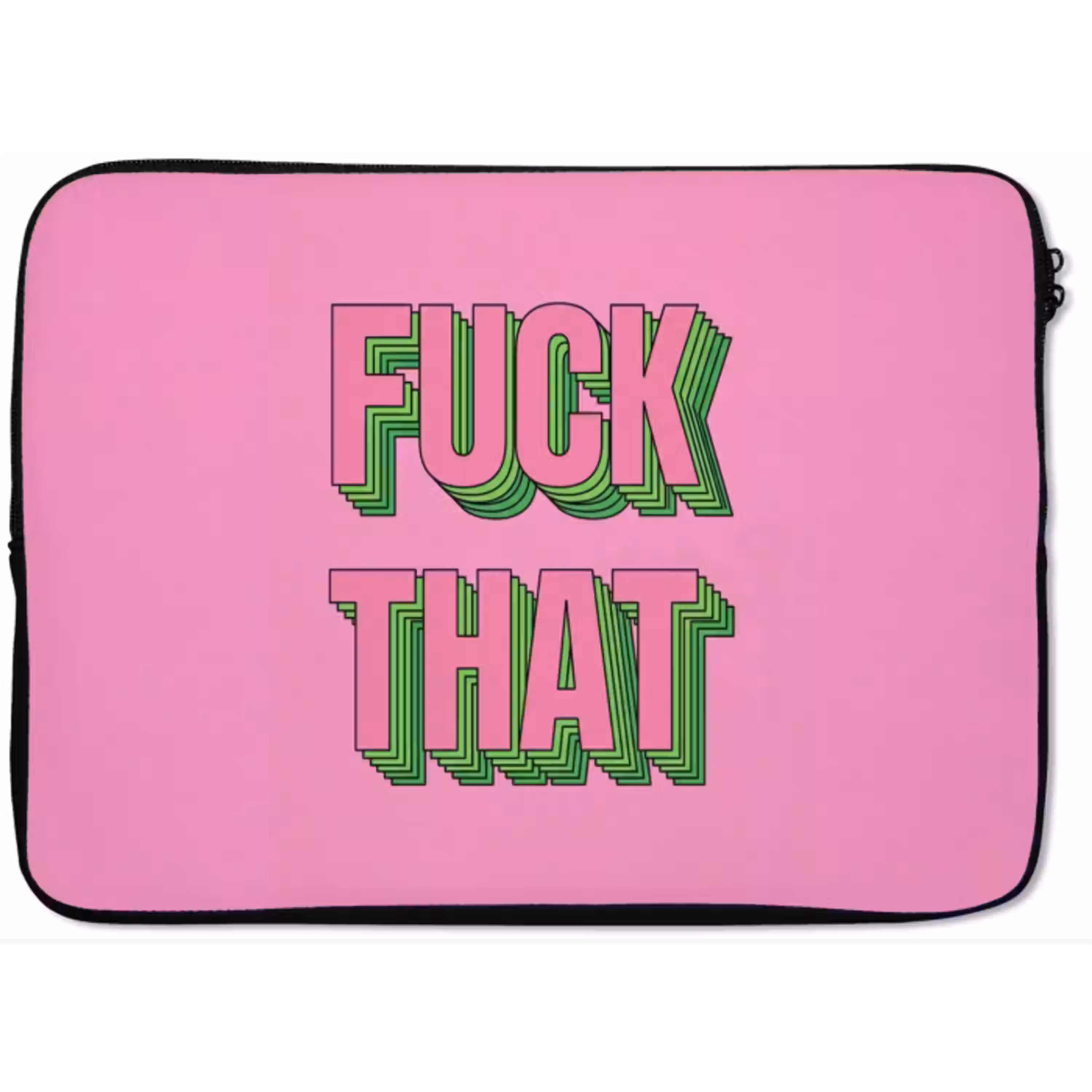 Tekst - Bold - Roze laptophoes neopreen klein -zkaufland3dotto