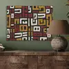 Abstract - Patroon - Rood PET vilt klein -sfeer2