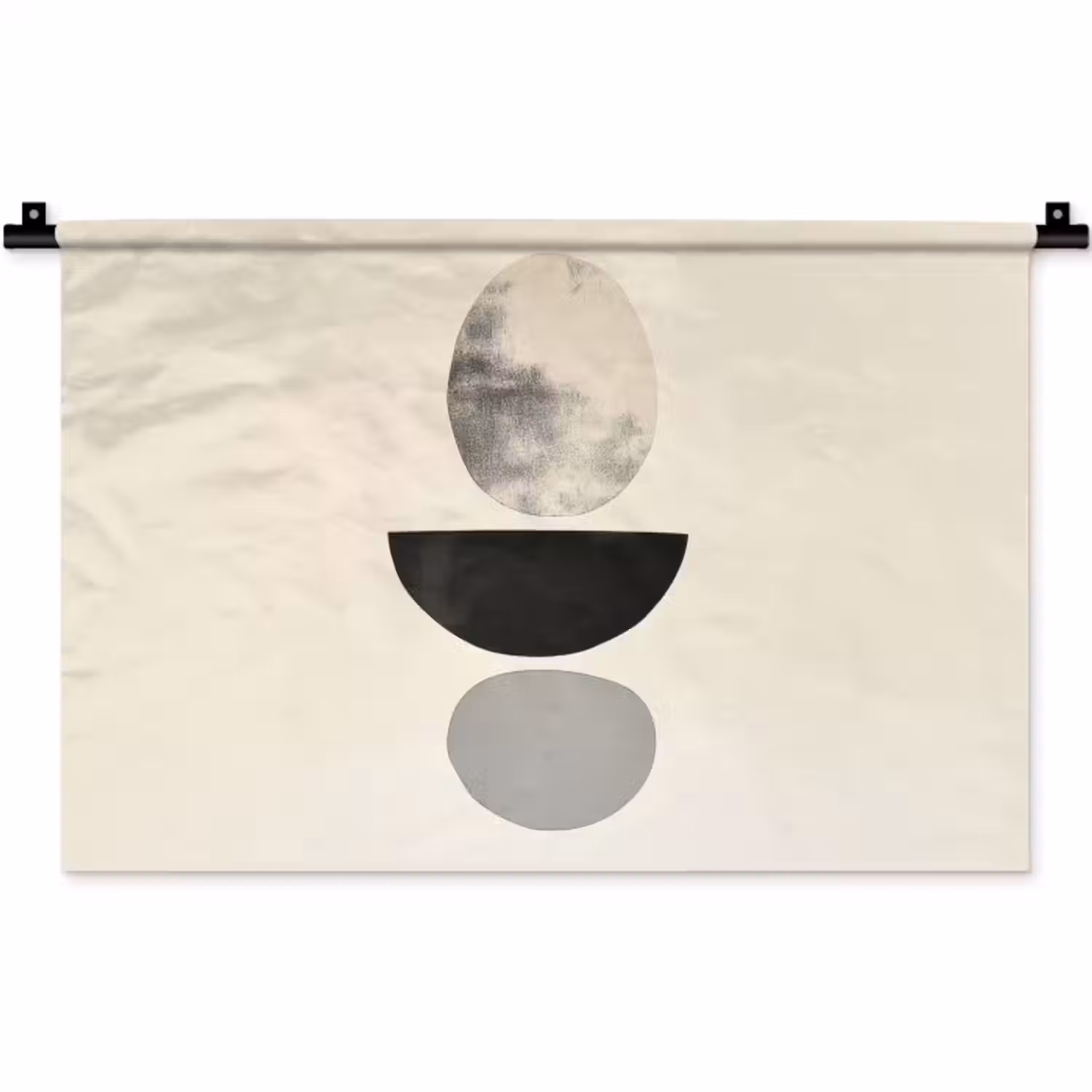Wandkleed - Beige - Japandi - Wabi sabi