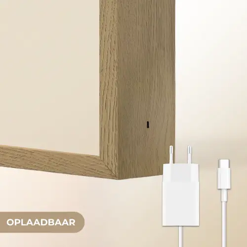 Oranje - Stokje - Waterijsje Light Box met batterij (Wandlamp) middel -USP_websiteoplaadbaarNL