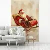 Kerst - Slee - Kerstman fotobehang vinyl groot -woonkamer