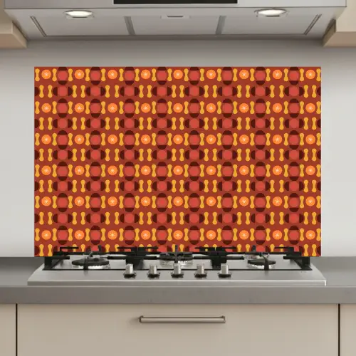 Retro - Disco - Hippie keuken achterwand spatscherm klein 900 -3d_website