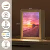 Steiger - Water - Zon - Roze - Horizon Light Box met kabel (Tafellamp) klein -USP_NL