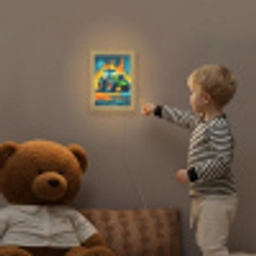 Abstract - Tractor - Groen Light Box met kabel klein -sfeer4a_kind