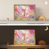 Hertje - Lammetje - Bloemen - Pastel Light Box met batterij (Wandlamp kind) middel -sfeer3_kind