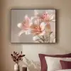Lelies - Meeldraden - Roze - Wazig Textielframe - compleet frame klein -sfeer1