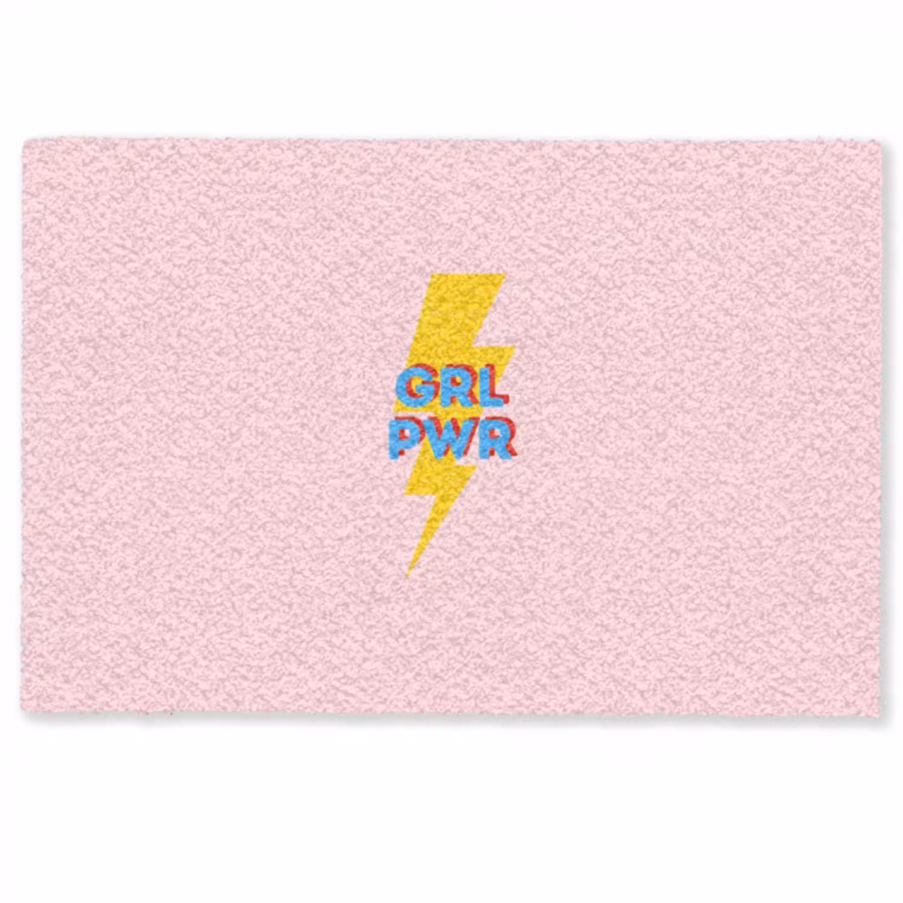 Grl pwr - Bliksem - Roze Deurmat klein -zkaufland3d