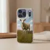 Schaap - Bloemen - Weide Telefoonhoesje iPhone 17 Pro klein -sfeer2