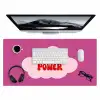 Girl power - Wolk - Roze Muismat XXL klein -3d