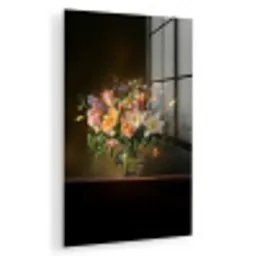 Glazen - Bloemen - Boeket - Kleuren plexiglas 5mm klein -zzzproduct_nieuw