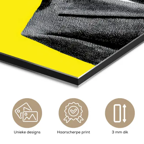 Pak - Hand - Geel aluminium wit klein -closeup_NL