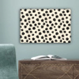 Madeliefjes - Grafisch - Zwart - Beige canvas 2cm klein 34 -sfeer4
