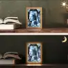 Meisje met de parel - Johannes Vermeer - Delfts blauw Light Box met kabel (Tafellamp) klein -sfeer3
