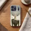 Pluis - Vrouw - Beige Telefoonhoesje iPhone 17 Pro klein -sfeer1
