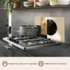 Abstract - Goud - Zwart - Kunst keuken achterwand spatscherm klein -usp_FR