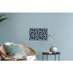 Abstract - Patroon - Blauw Muursticker klein 286 -plant