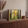 Bos - Zon - Bomen - Gras - Landschap  - Natuur Light Box met batterij (Wandlamp) middel -sfeer2