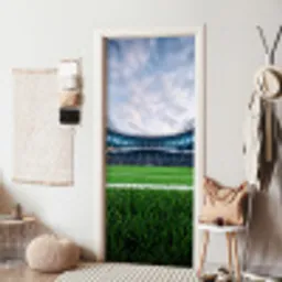 Voetbal - Stadion - Sport - Groen deurposter klein -sfeer6