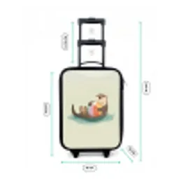 Otter - Strandbal - Kleurrijk Kinderkoffer - Zwart klein -productfoto_formaten