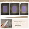 Dambord - Blauw - Patroon - Roze Light Box met kabel klein -USP_dimbaarNL