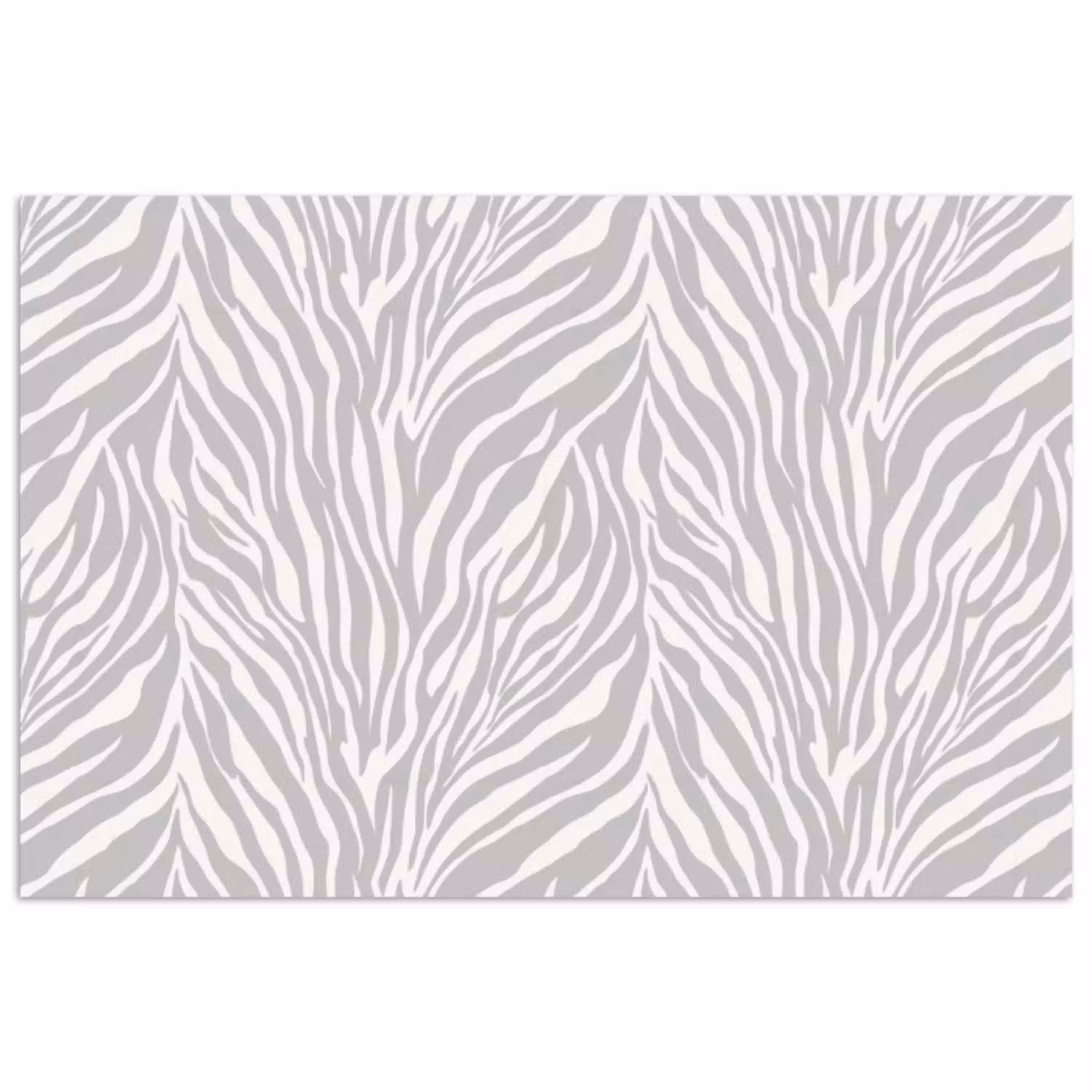 Zebra - Motief - Grijs poster papier klein 62 -3d