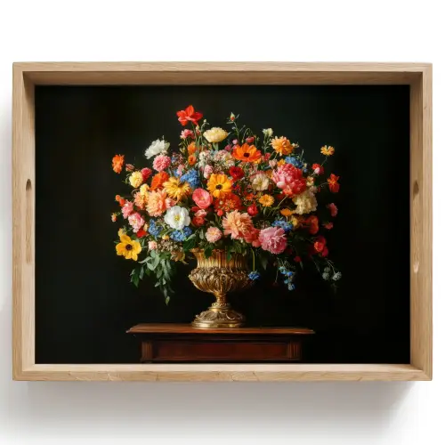 Goud - Bloemen - Kleuren - Vaas Dienblad Rechthoek middel -z3d_shopping