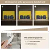 Geel - Think big - Grafisch Light Box met kabel (Tafellamp) klein -USP_dimbaarNL