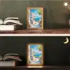Landschap - Bloemen - Natuur - Zomer Light Box met kabel (Tafellamp) klein -sfeer3