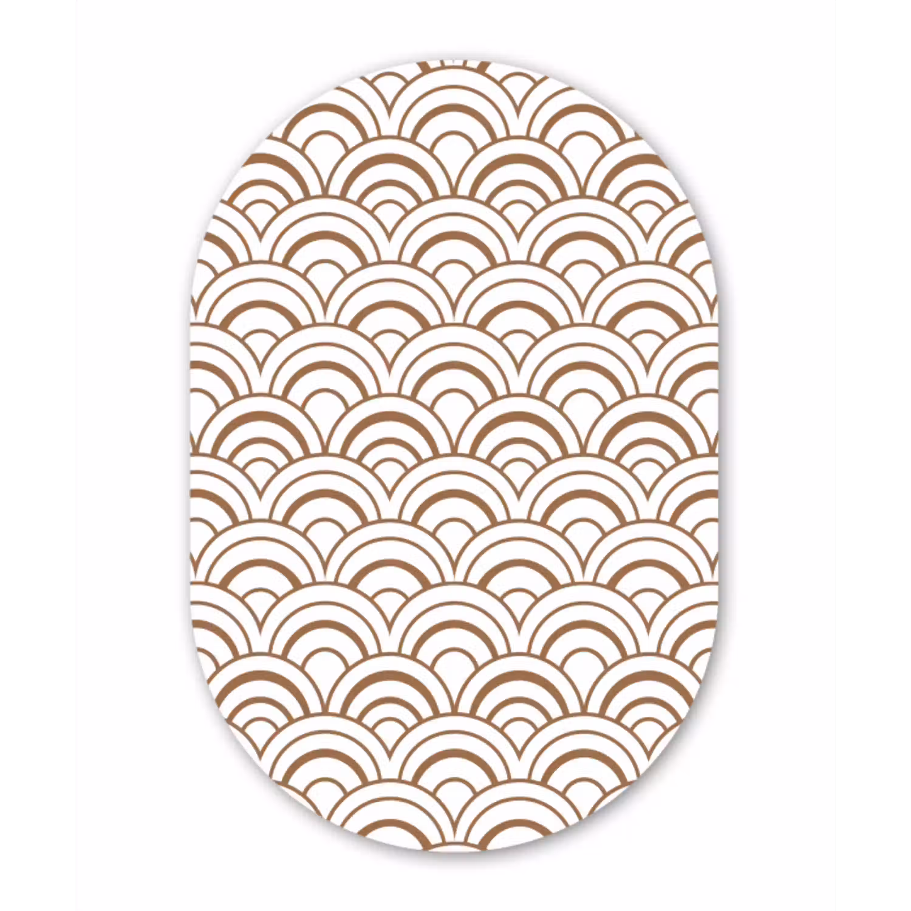 Klassiek - Motief - Terracotta Wandcirkel Ovaal Aluminium middel 839 -3d