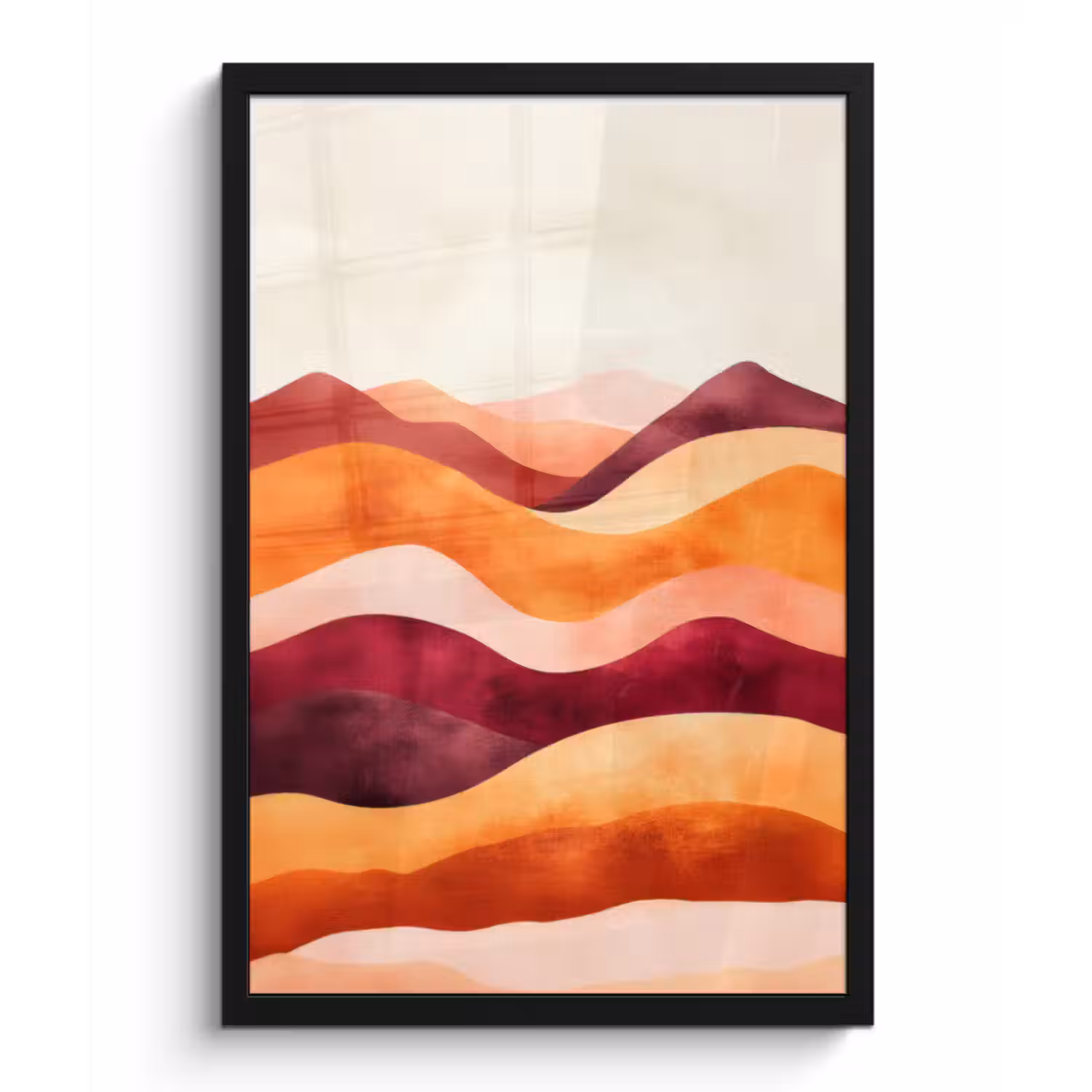 Poster met lijst - Abstract - Landschap - Golven