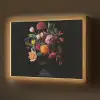 Boeket - Romantisch - Kleurrijk Light Box met batterij (Wandlamp) middel -z3d_website