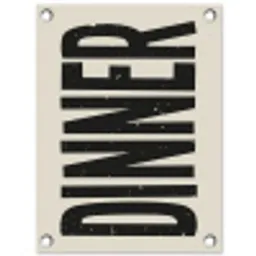 Eten - Vintage - Retro - Japandi tuinposter los doek klein -3d