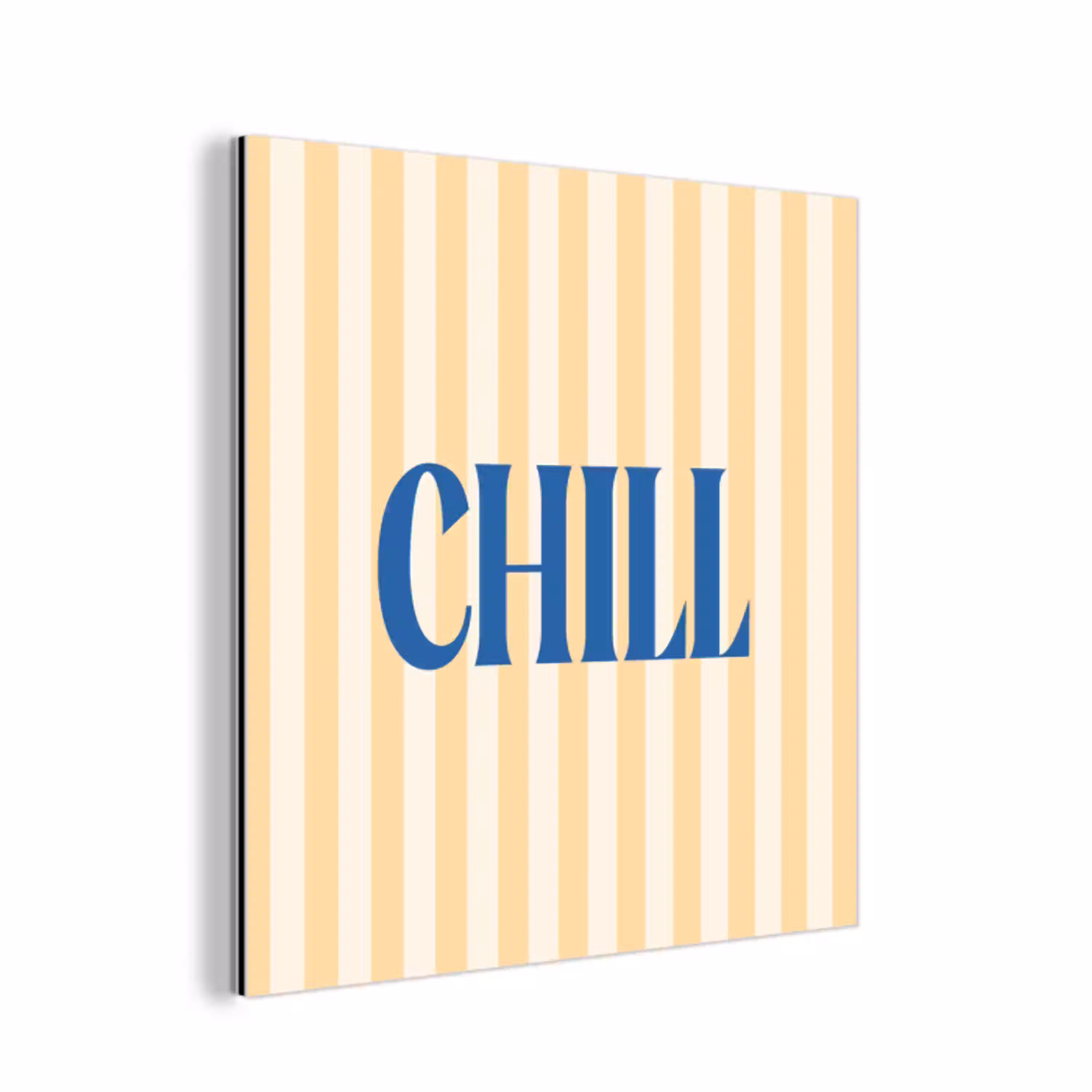 Blauw - Geel - Strepen - Chill aluminium wit klein -3d