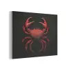 Krab - Rood - Vissen - Schaaldieren PET vilt klein -3d
