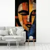 Abstract - Portret - Kleurvakken fotobehang vinyl groot -woonkamer