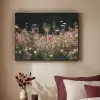 Hert - Wilde bloemen - Bos Textielframe zwart klein -sfeer1