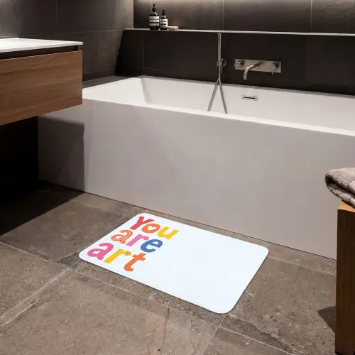 You are art - Kleurrijk - Grafisch Badmat klein -sfeer3