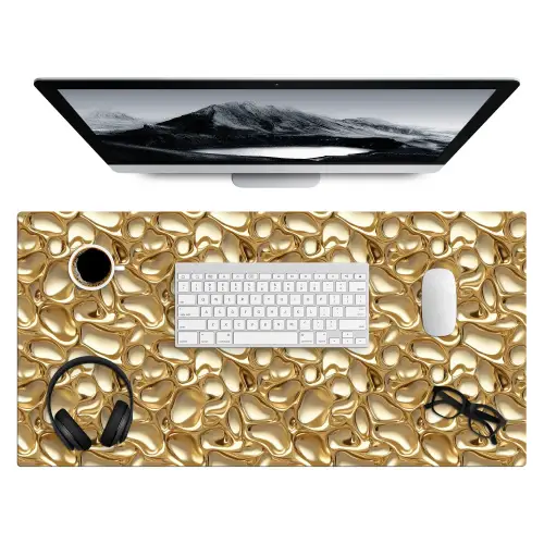 Abstract - Modern - Goud Muismat XXL klein 681 -3d