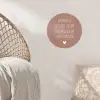 Spreuken - Herinner je gisteren droom over morgen en geniet vandaag - Quotes Wandcirkel behangsticker klein -sfeer4