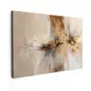 Modern - Bruin - Abstract - Beige canvas 2cm klein -z3d