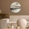 Minimalistisch - Landschap - Dimensie Akoestische PET Vilt - Rond klein -sfeer1
